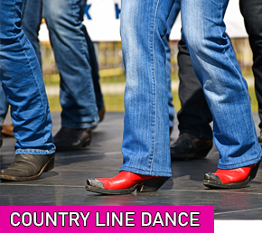 Donderdag 15.30-16.30 uur<br>Country Line Dance<br>Door Helmi Verhoeven<br>Prijs: € 150,- per cursusjaar<br>Start: 8 september